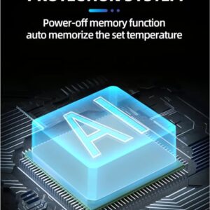 Aquanature Luxe Heat Digital Display Aquarium Heater Intelligent Heating Technology Submersible Aquarium Heater withProtection Cover for Fresh & Saltwater Aquariums