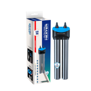 AquaNature Elfin Twin Stainless Steel Aquarium Heater Adjustable Submersible Aquarium Double Heater Constant Temperature Heating Rod for Freshwater & Saltwater Aquarium