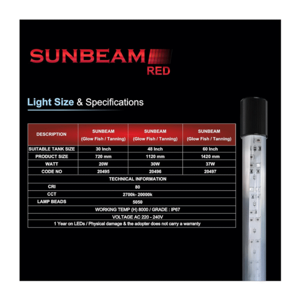 SUNBEAM Red (Glow Fish / Tanning) - Image 7